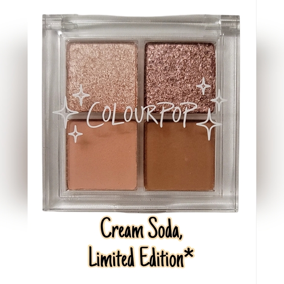 Colourpop Other - NWOT- Colourpop Eyeshadow Quad, Cream Soda